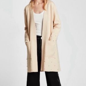 Zara Knit Pearl detailed Sweater